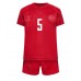 Danmark Joakim Maehle #5 Hjemmedraktsett Barn VM 2022 Kortermet (+ korte bukser)